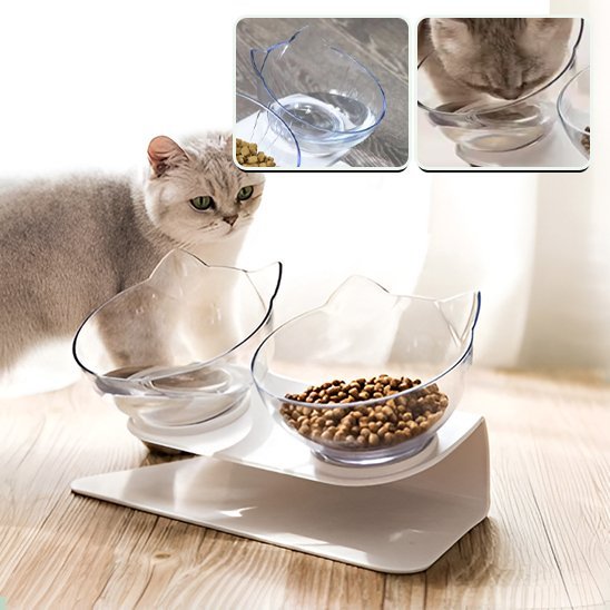 Gamelle pour chat surélevée | ErgoGamelle™ - Univers Chat Nature