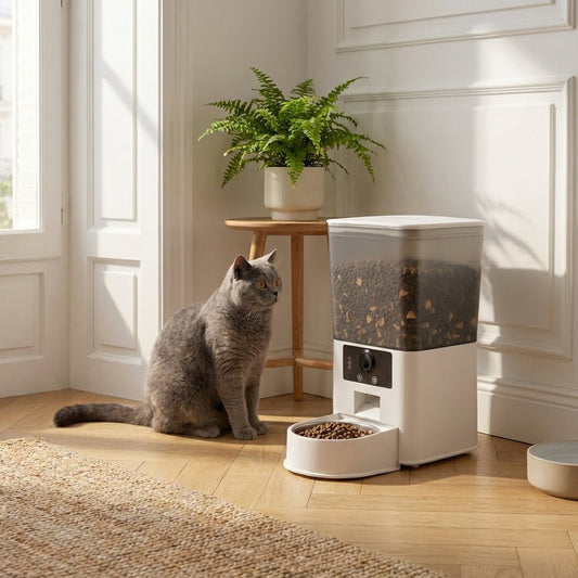 Meilleur distributeur automatique croquettes chat comparatif 2026 - Univers Chat Nature