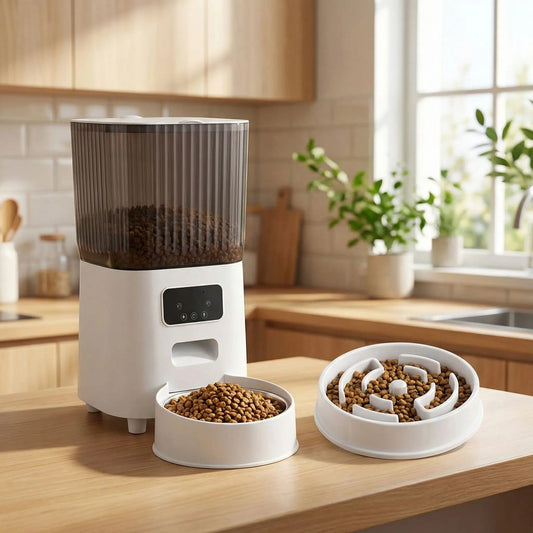 Gamelle anti-glouton ou distributeur de croquettes chat : quel choix ? - Univers Chat Nature