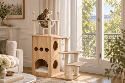 Où placer l'arbre à chat : fenêtre, salon ou chambre ? Le guide - Univers Chat Nature