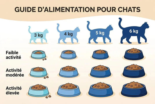 Quantité nourriture chat adulte par jour : guide et tableau - Univers Chat Nature