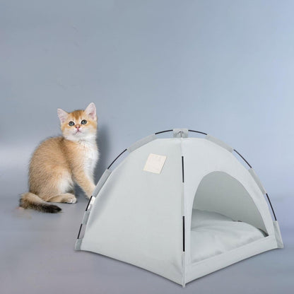 Tente Chat - CatTentBed™ - Gris Cyan - Univers Chat Nature