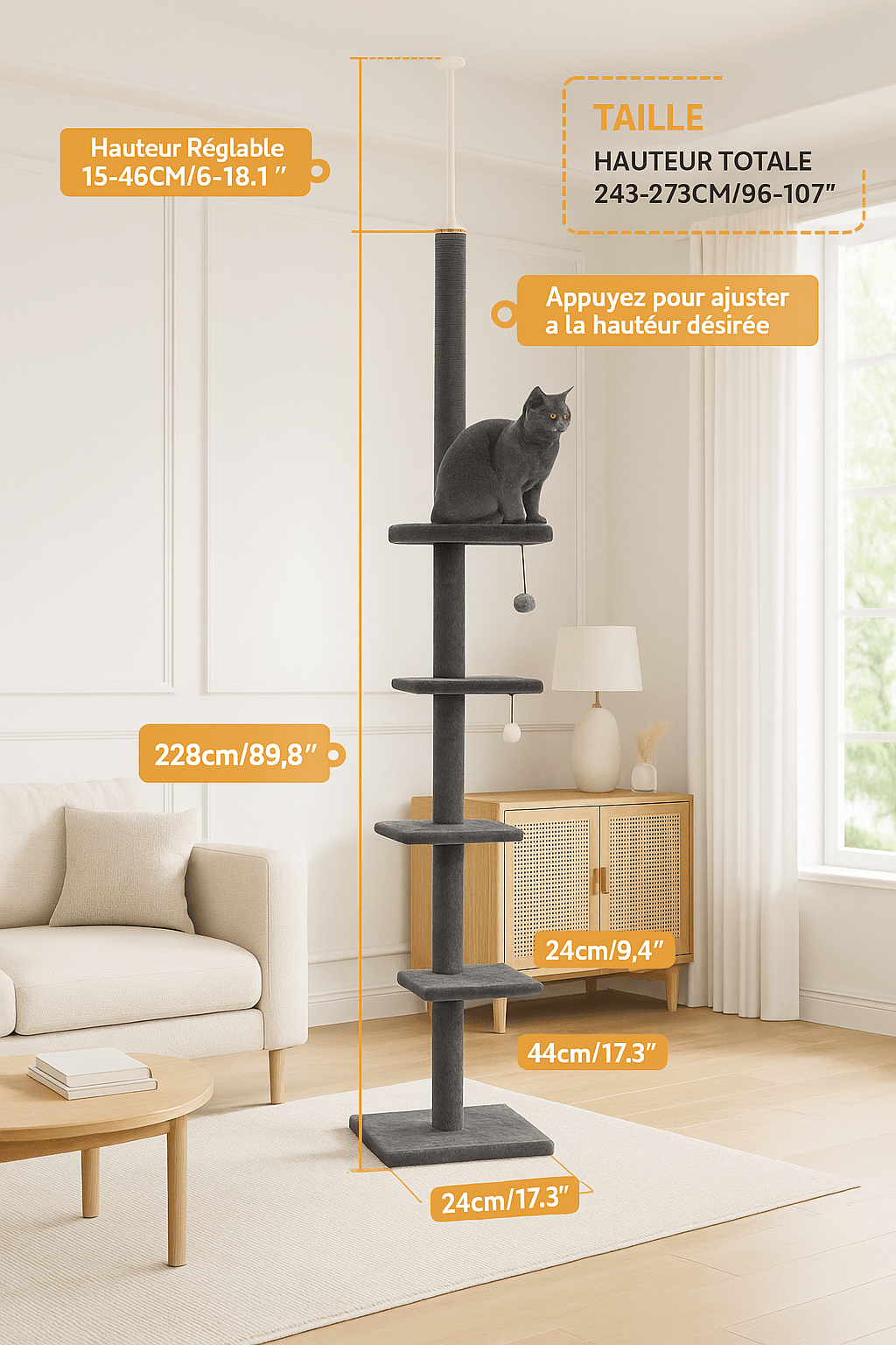 Arbre à chat | Élégance Confort - Univers Chat Nature
