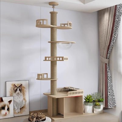 ARBRE A CHAT EN BOIS NATUREL | EcoPaws™ - Univers Chat Nature