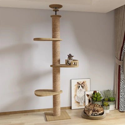 ARBRE A CHAT EN BOIS NATUREL | EcoPaws™ - Univers Chat Nature