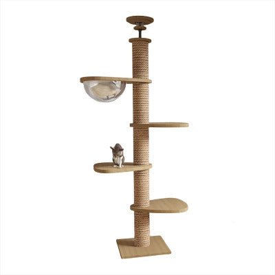 ARBRE A CHAT EN BOIS NATUREL | EcoPaws™ - Univers Chat Nature