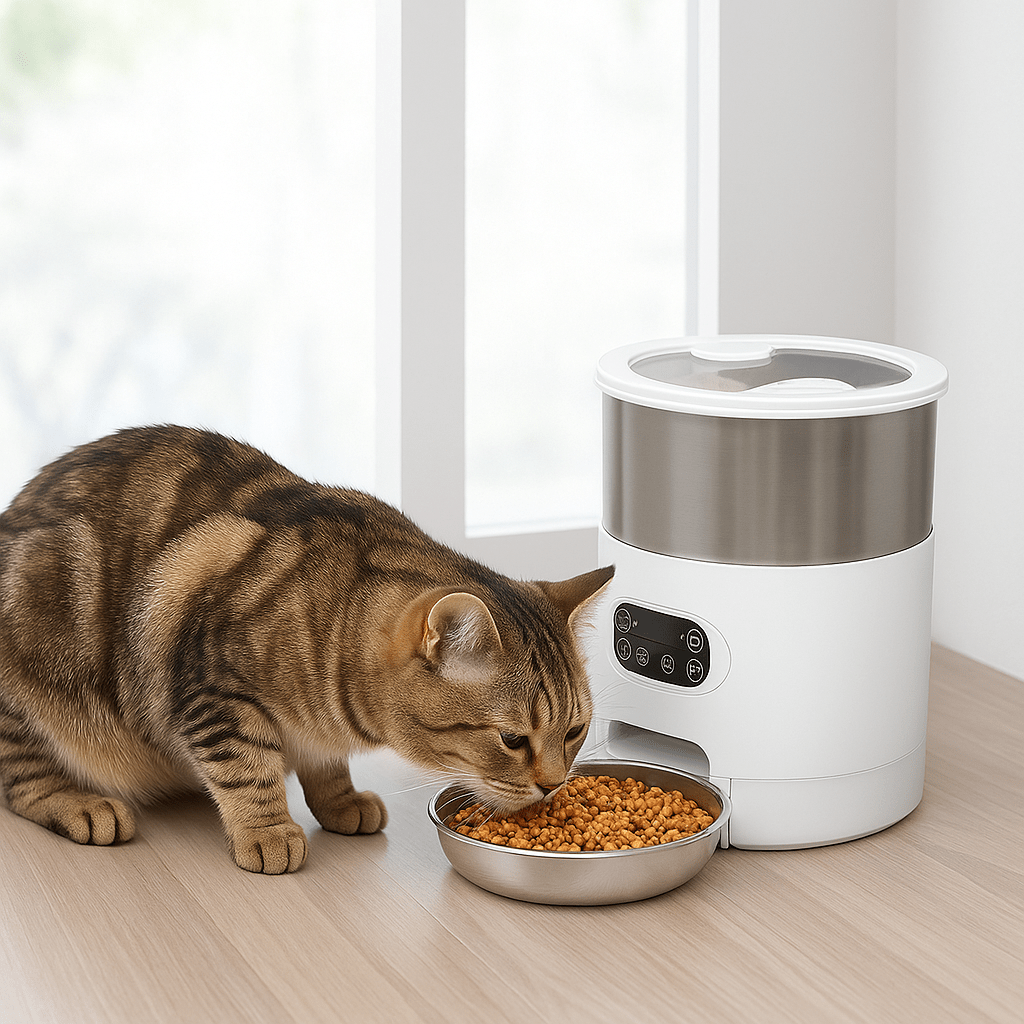 Distributeur automatique croquettes chat | PurrFect™ - Univers Chat Nature