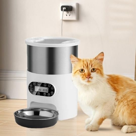 Distributeur automatique croquettes chat | PurrFect™ - Univers Chat Nature