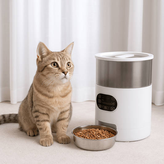 Distributeur automatique croquettes chat | PurrFect™ - Univers Chat Nature