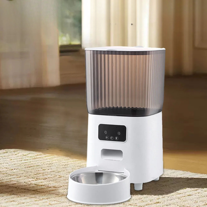 Distributeur automatique de croquettes pour chat ProPet sur tapis