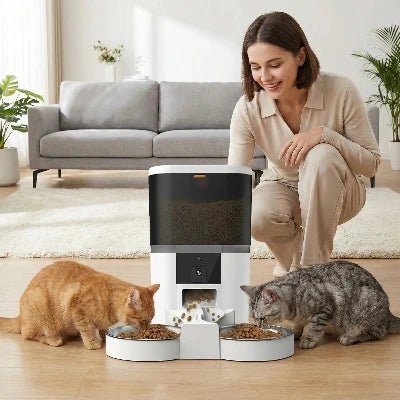 Distributeur automatique de croquettes pour chat – Spécial 2 chats | ProFeline™ - Univers Chat Nature