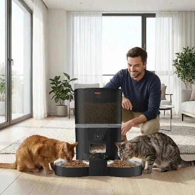 Distributeur automatique de croquettes pour chat – Spécial 2 chats | ProFeline™ - Univers Chat Nature