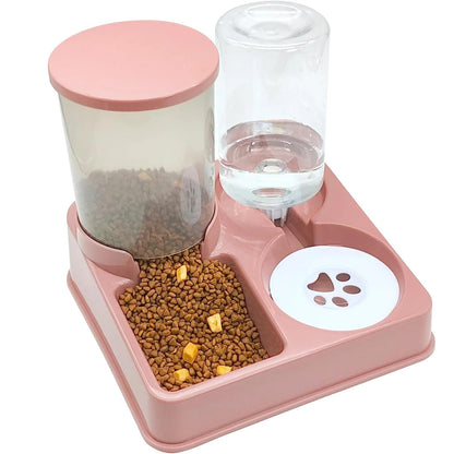 Distributeur croquettes pour chat autofeeder rose rose