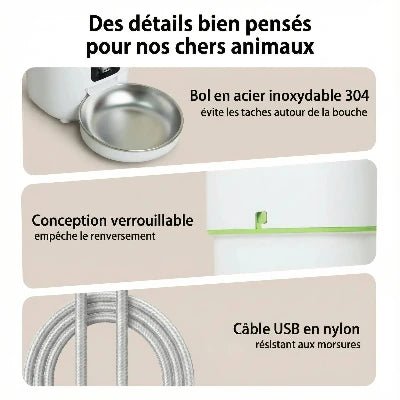 Distributeur de croquettes pour chat programmable – Wi - Fi, Caméra HD & Portions automatiques | SmaFeed™ - Univers Chat Nature