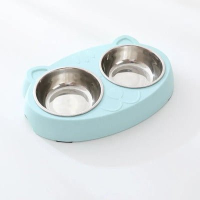 Gamelle Chat | Bol design™ - Univers Chat Nature, variante bleue 