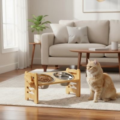 Gamelle Chat surélevée | ComfortPro™ - Univers Chat Nature