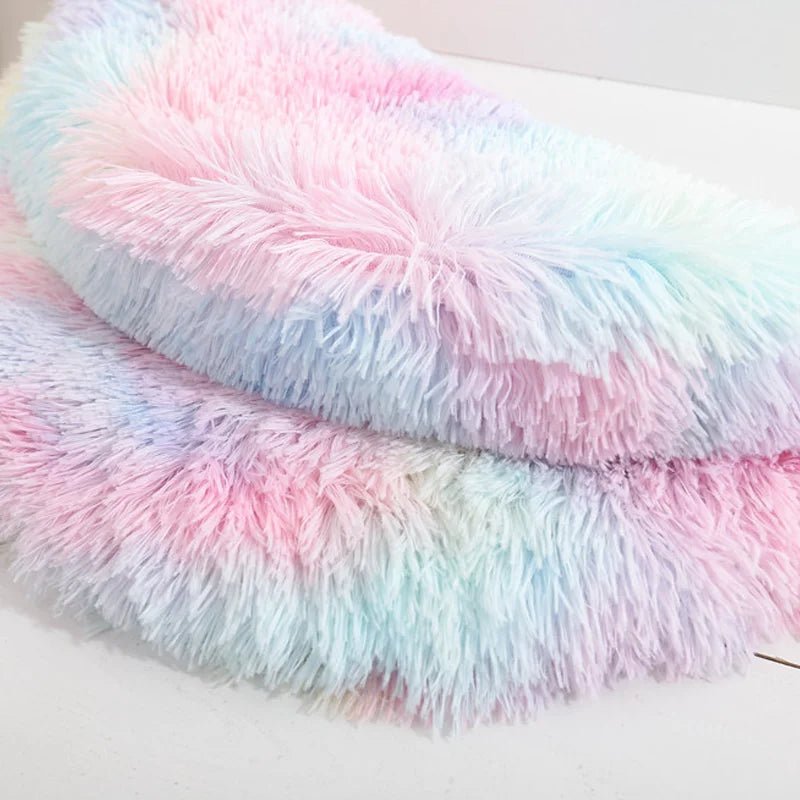 Coussin Chat - SoftPlushCatBedMat™ - Arc - en - ciel - Univers Chat Nature