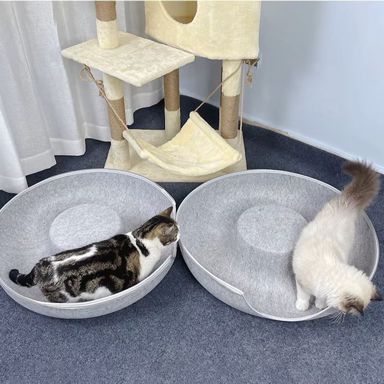 Lit pour Chat - ChatCondo™ - Gris Clair - Univers Chat Nature