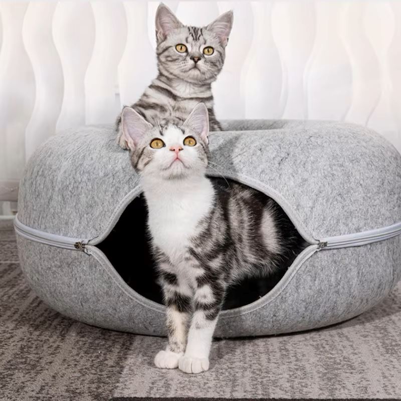 Lit pour Chat - ChatCondo™ - Gris Clair - Univers Chat Nature