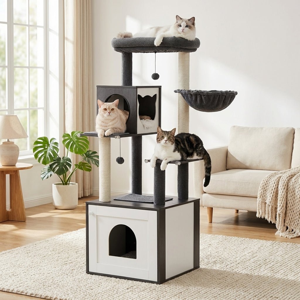 Arbre à chat bois | Arborin™ design, stable, adopté dès le premier jour - Univers Chat Nature