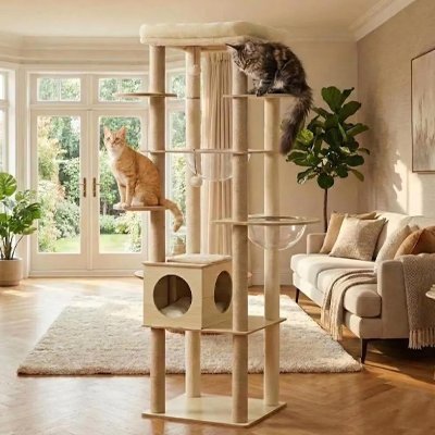 ARBRE A CHAT EN BOIS | Boislune™ - Univers Chat Nature