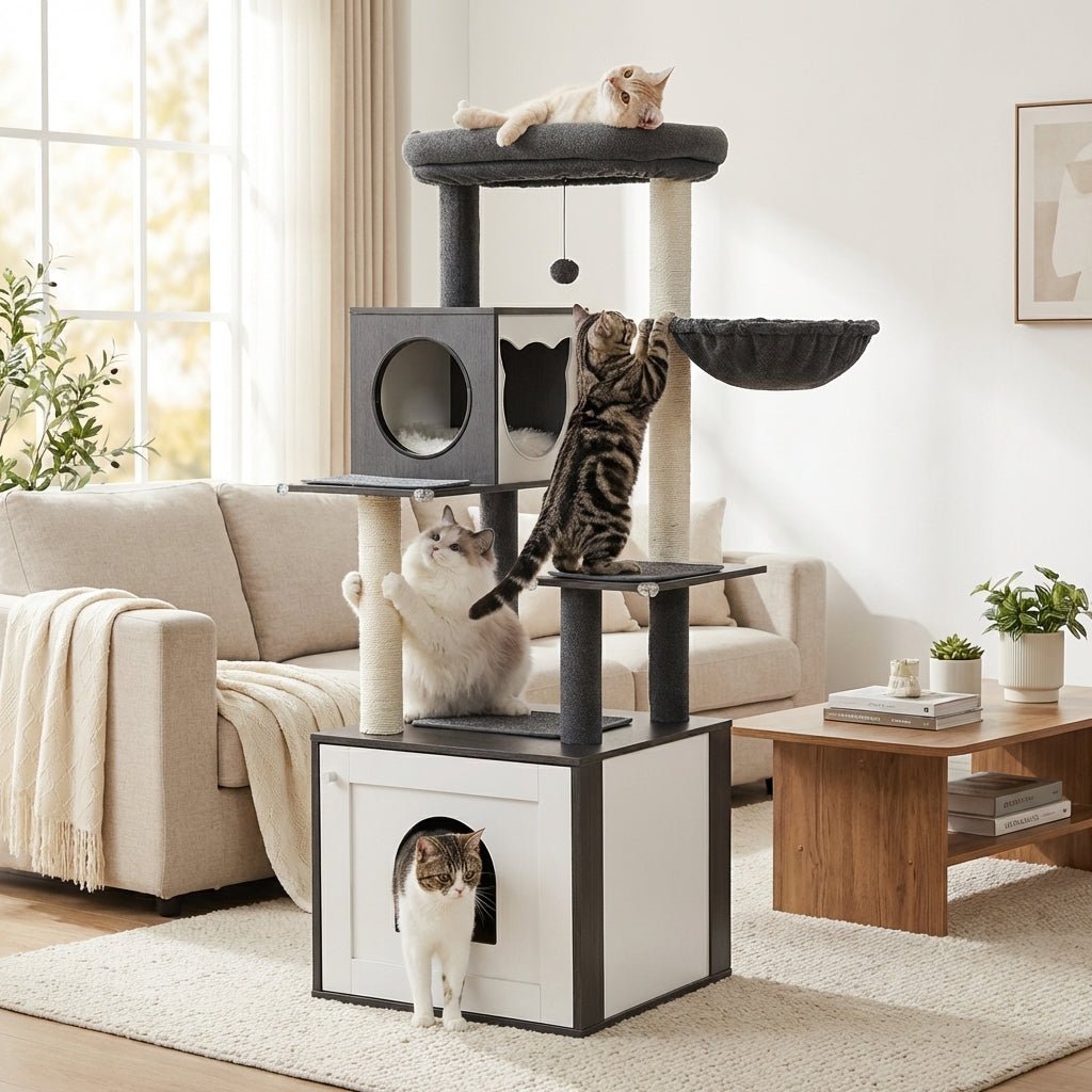 Arbre à chat bois | Arborin™ design, stable, adopté dès le premier jour - Univers Chat Nature