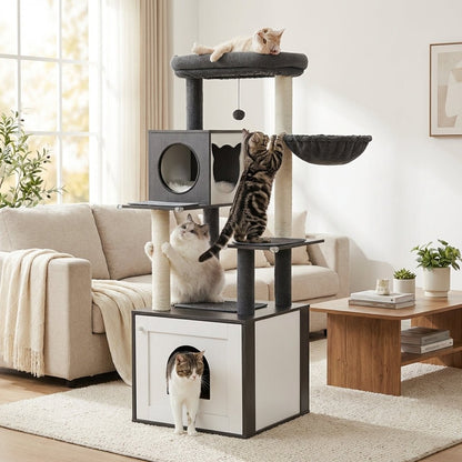 Arbre à chat bois | Arborin™ design, stable, adopté dès le premier jour - Univers Chat Nature