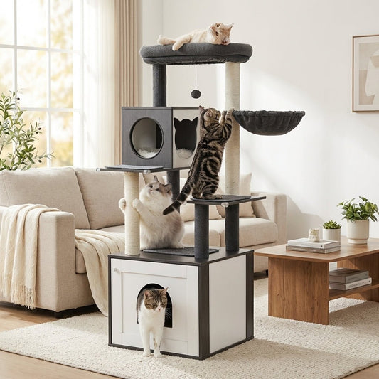 Arbre à chat bois | Arborin™ design, stable, adopté dès le premier jour - Univers Chat Nature