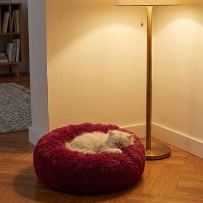 Coussin Chat Reposin™ avec sa structure qui se maintient dans le temps et reste accueillante après lavage