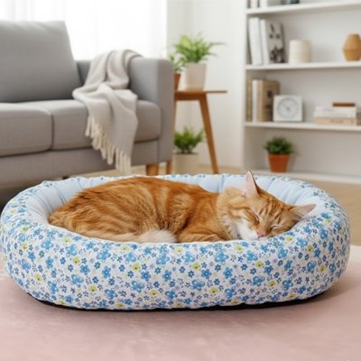 Coussin pour chat Dorsylia™ avec sa forme ovale ergonomique: offre un espace de repos confortable et sécurisant pour l'animal