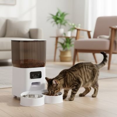 Distributeur automatique croquettes chat avec caméra - VisionFeed™ - Univers Chat Nature