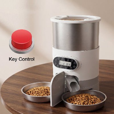 Distributeur automatique croquettes chat double gamelle – FeedMaster™ - Univers Chat Nature