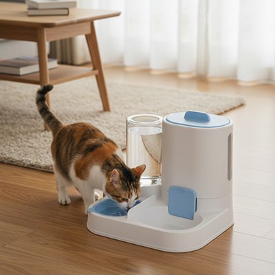 Distributeur croquettes Croqelia™ - Fini la gamelle vide, bonjour la sérénité - Univers Chat Nature