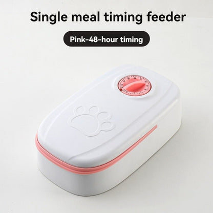 distributeur de croquettes chat petfeeder rose