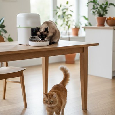 Distributeur de croquettes pour chat programmable – Wi - Fi, Caméra HD & Portions automatiques | SmaFeed™ - Univers Chat Nature