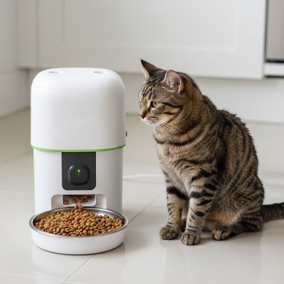 Distributeur de croquettes pour chat programmable – Wi - Fi, Caméra HD & Portions automatiques | SmaFeed™ - Univers Chat Nature