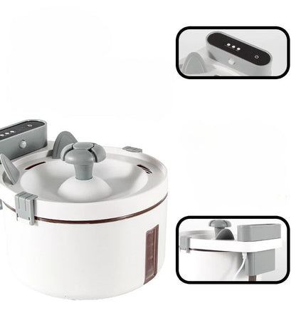 fontaine a eau chat avec capteur de mouvements distributeur eau fontaineaupur capteur