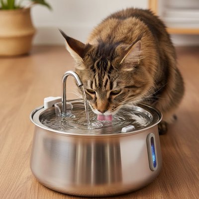 Base antidérapante de la fontaine à eau chat Hydrélia