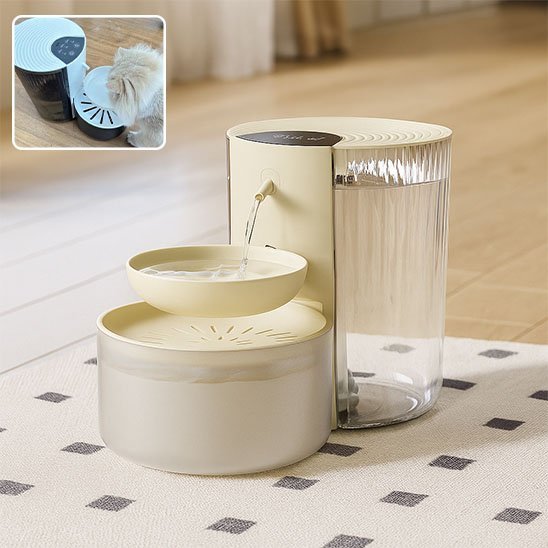 fontaine a eau pour chat purehydrate eau qui coule