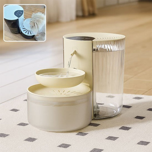 fontaine a eau pour chat purehydrate eau qui coule