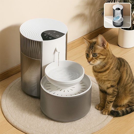 fontaine a eau pour chat purehydrate tapis chat fleur