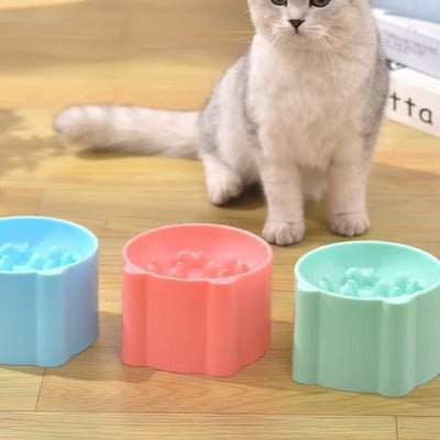 Trois gamelles anti-glouton chat BolControl™  à d'un chat - Univers Chat Nature