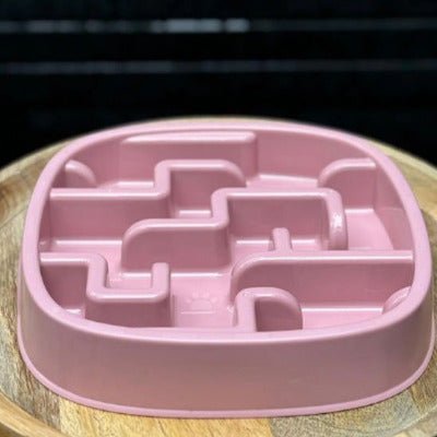 Gamelle anti glouton chat DigestCare™  rose avec labyrinthe pour manger 10x plus lent 