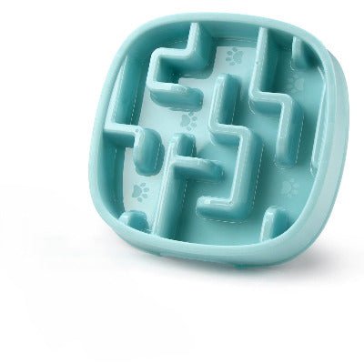 Gamelle anti glouton chat DigestCare™ variante bleue avec labyrinthe pour manger 10x plus lent