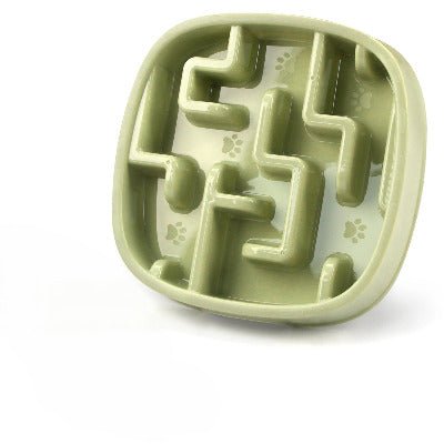 Gamelle anti glouton chat DigestCare™ vert avec labyrinthe pour manger 10x plus lent
