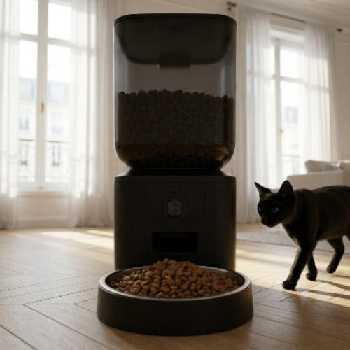 Gamelle chat programmable CroqSense™ 8L avec caméra 1080P et WiFi - Univers Chat Nature
