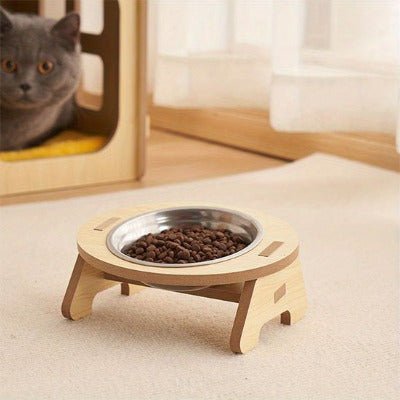 Gamelle chat surélevée | Design Brume™ - Univers Chat Nature