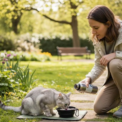 Gamelle pour chat ergonomique antidérapante | BolMirage™ - Univers Chat Nature