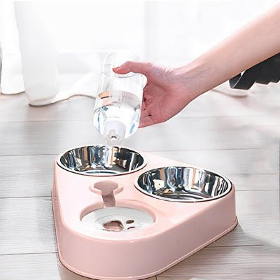 Gamelle pour chat inclinée anti - reflux | MiraGam™ - Univers Chat Nature
