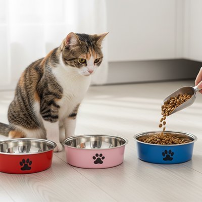Gamelles chat Design| Ergonomique - Grip™ - Univers Chat Nature